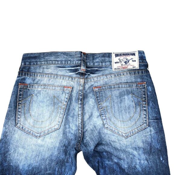 True Religion Jeans Size 36 STRAIGHT Blue - Picture 5 of 6